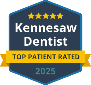 Top Patient Rated Kennesaw Dentist 2025 Badge